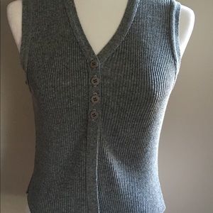 Big City Gray Midriff top